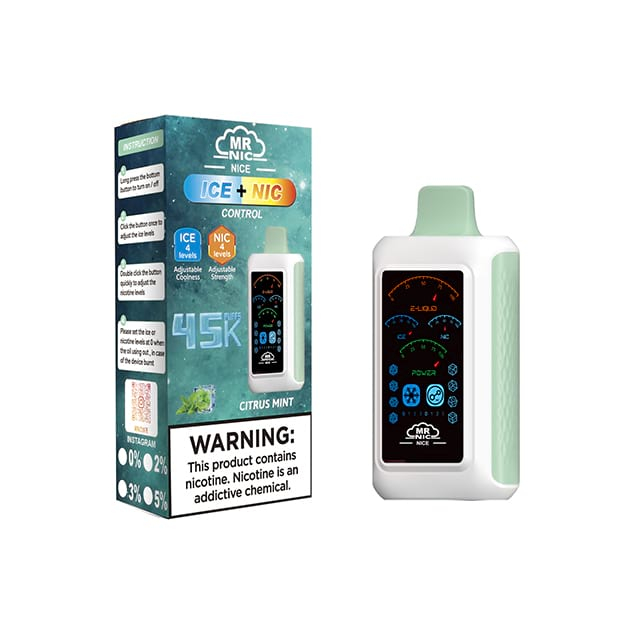 Mr Nic Nice 45000 Puffs Vape Pens Vs Fluum Box 45000 Puff Digital Box Vapes E Cig Дэлгэцтэй нэг удаагийн Vape үзэг