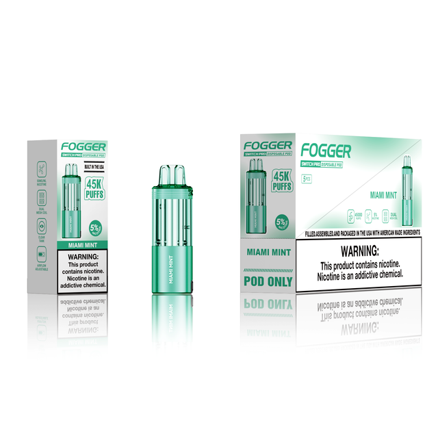 FOGGER VAPE 45000 Puffs Refilled Pods တခါသုံး Vape Refill Pods၊ FOGGER VAPE အတွက် စွမ်းရည်မြင့် Vape အစားထိုး Pods